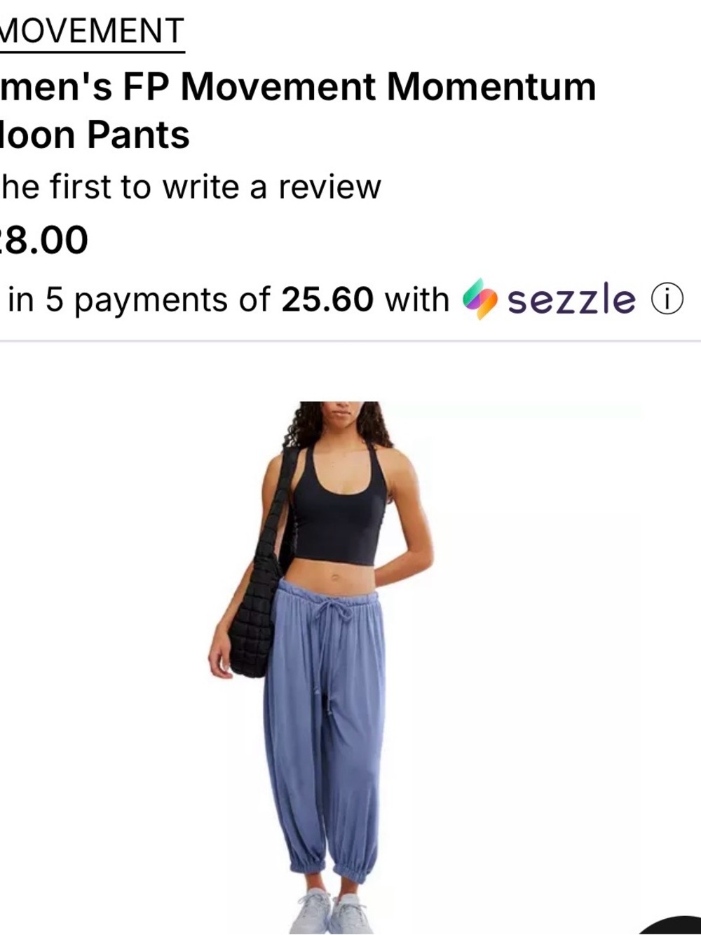 FP Movement Momentum Balloon Pants Indigo Blue small - Picture 3 of 7